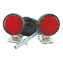 10-dio LED Tow Light Kit w/ 4-Pin Die Cast Trailer End w/ Cable Guard