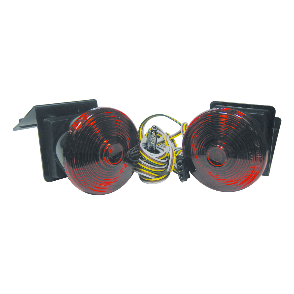 [TW4402R] Tow Light Kit w/ 4" STT Lamps & Hinge Flaps