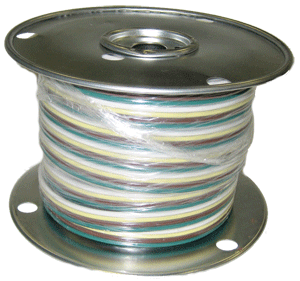 [W416100YWBG] 100 ft Parallel Ribbon Cable 4-Wire 16 Ga