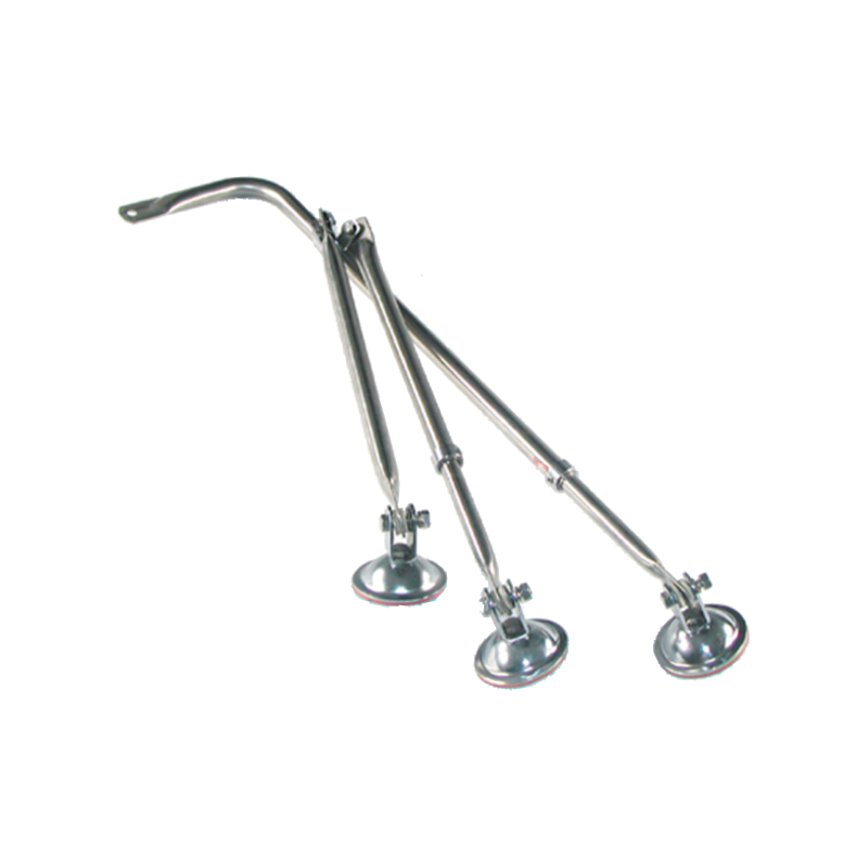 SS Tripod Fender Assembly (mirror not included)