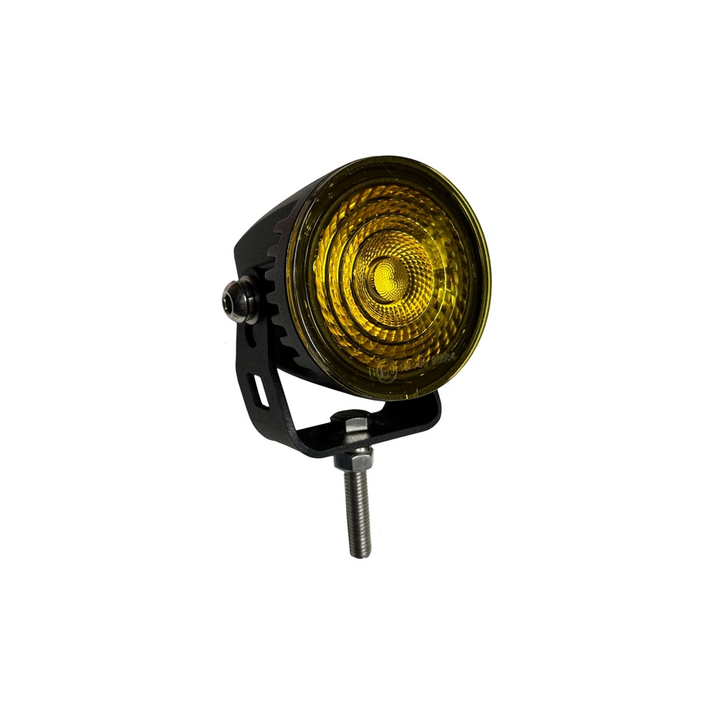 [LW0220A] 2' ROUND LED AMBER FLOOD - 1,000 LM