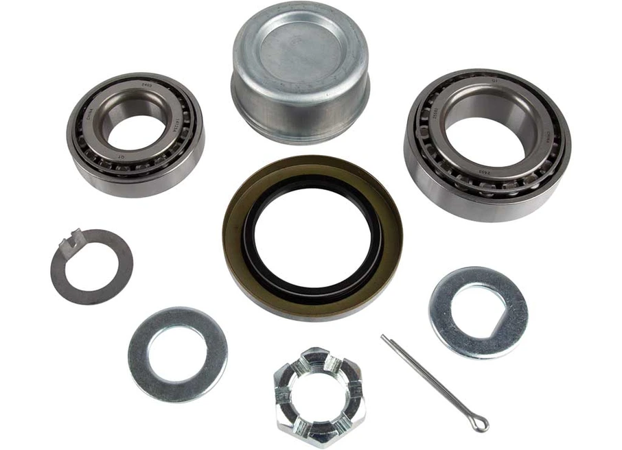 [BL1304] HUB BEARING KIT 7,000 LBS (#14125A, 25580, 14276, 25520) WITH CASTLE NUT, COTTER PIN & TANG WASHER