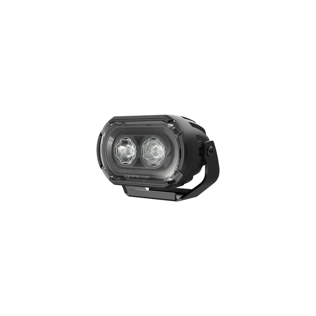 [LW3025-5] 3" Rd LED Combo Position Light Amber/White w/ 4-Pin Connector