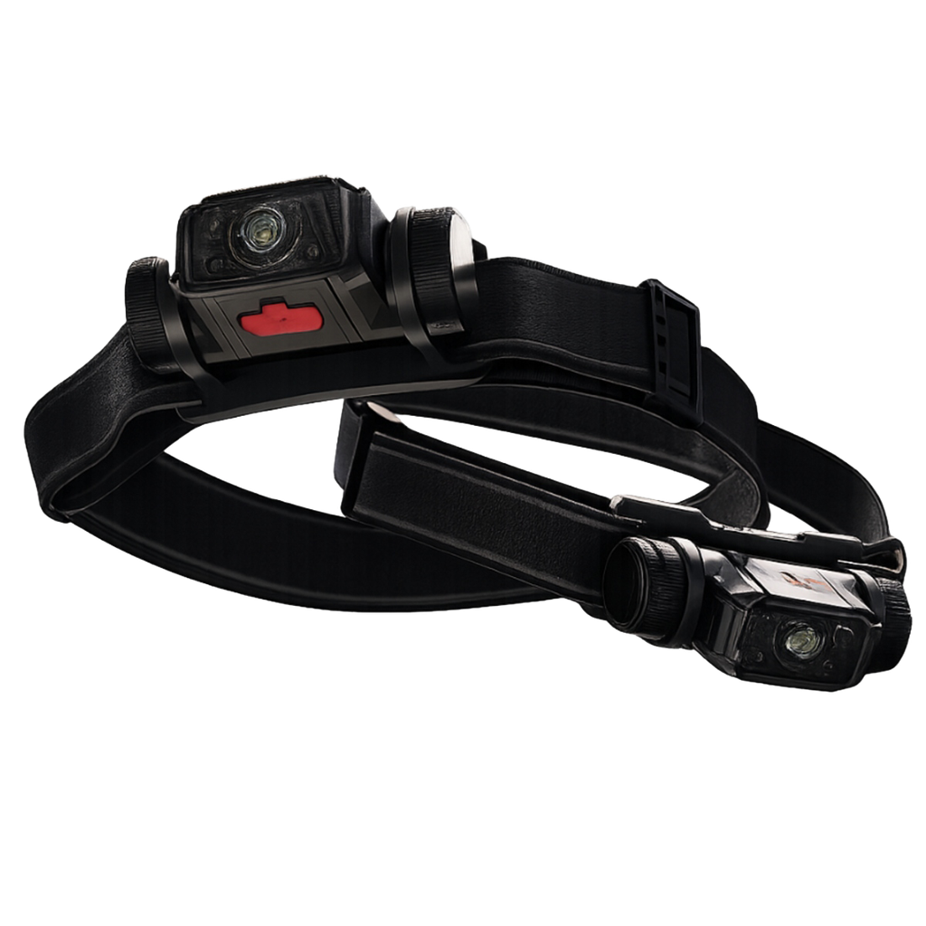 Headband Lamp with LED Flashlight