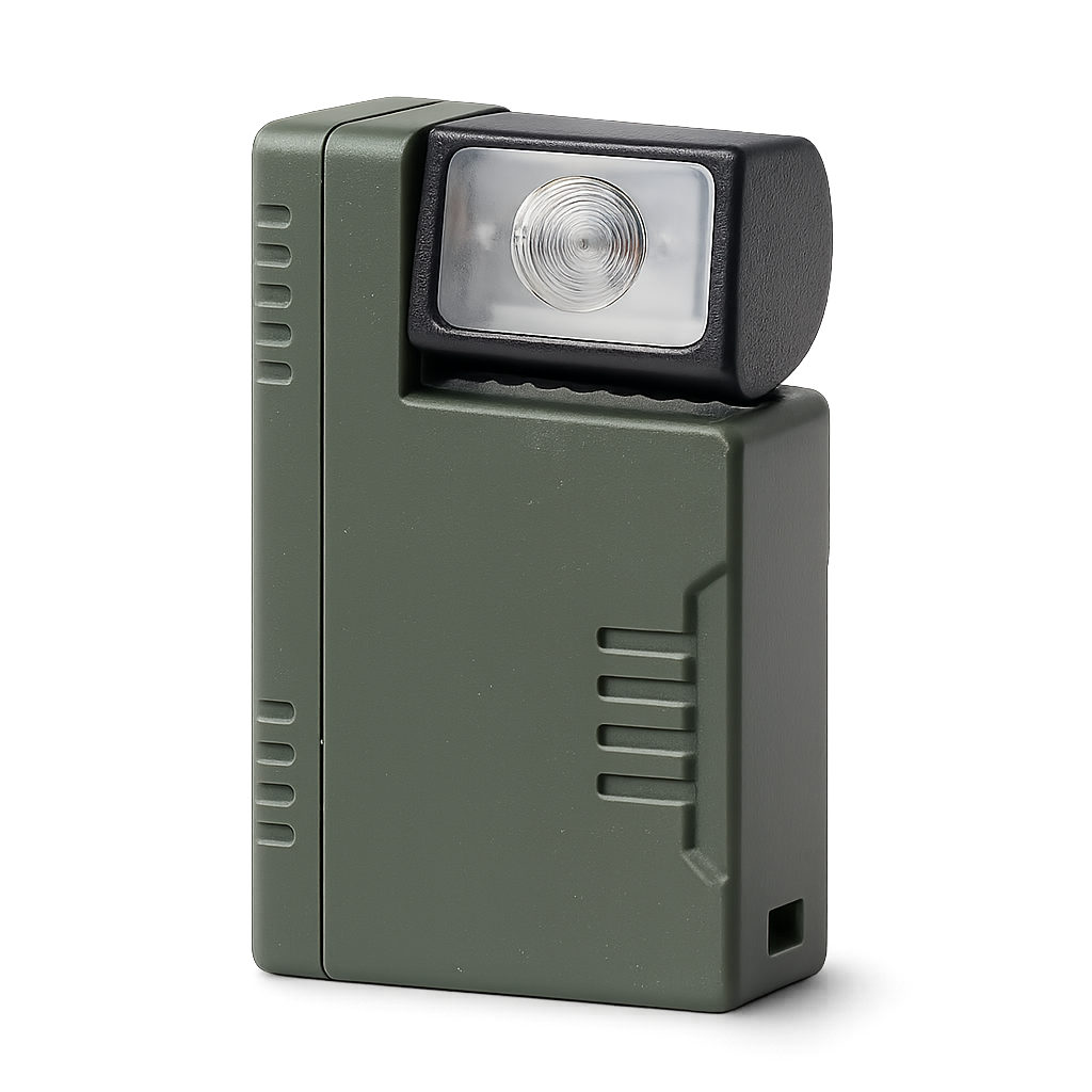 [LWR0254F-RGB] 2.5" Mini Flat Flash Light + RGB Function w/ Clip Belt & Magnet