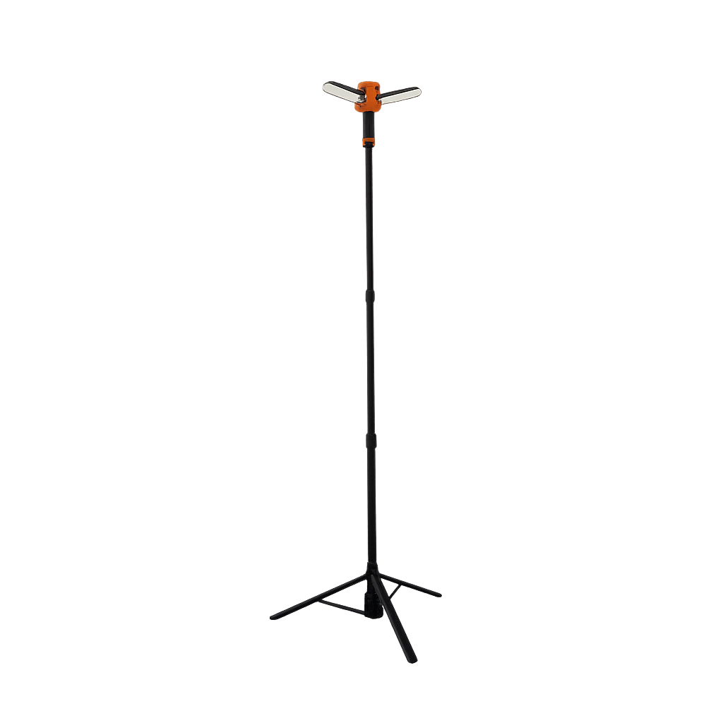 [LWR8166] Extendable Orange Tripod Lamp with Remote