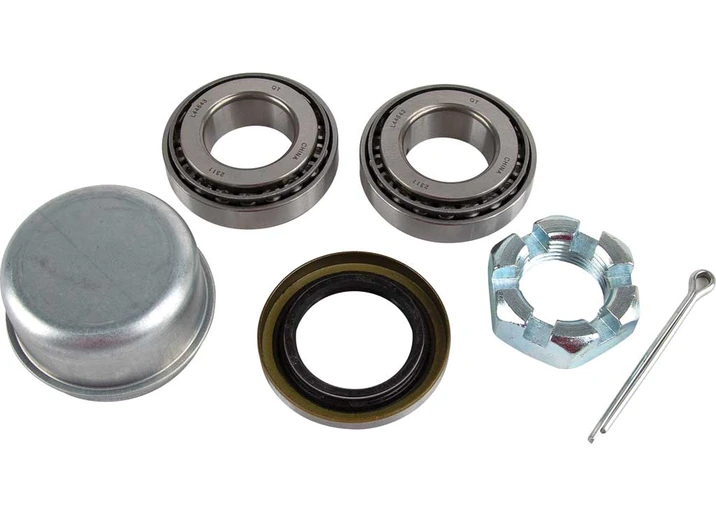 HUB BEARING KIT 2,000 LBS (#L44643 & L44610) WITH CASTLE NUT & COTTER PIN