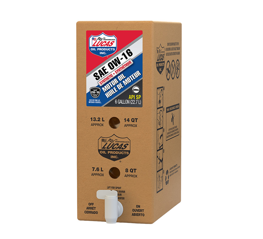 SAE 0W-16; Synthetic; 6 Gallon Bag In Box