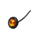 LED Compact Side Marker w/ Grommet & 0.18 Bullets Amber