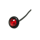 LED Compact Side Marker w/ Grommet & 0.18 Bullets Red