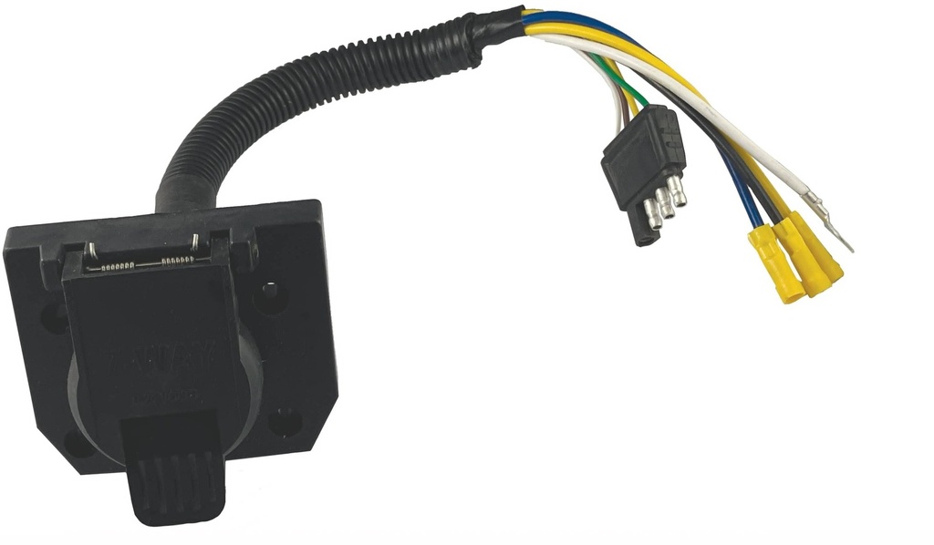 [PT1247] 4 Way Flat to 7 Way RV 12" Wire