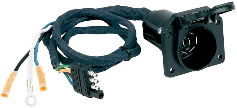 [PT2547PC] 4 Way Flat to 7 Way RV Pre Cabled Adaptor With 25' Wire
